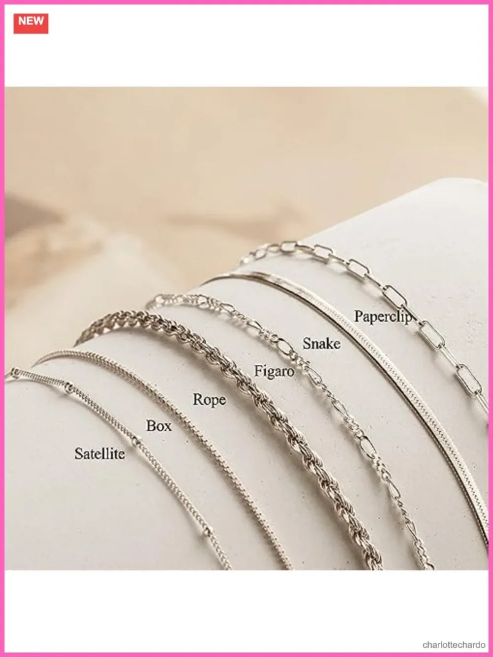 Waterproof Sterling Silver Plated Bracelets Set for Women 6 Pack